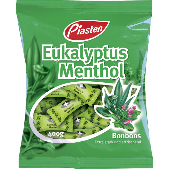 Piasten Eukalyptus Menthol Bonbons 400 g 