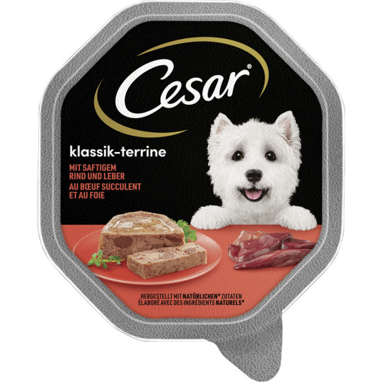 Cesar Klassik-Terrine mit saftigem Rind und Leber 150G