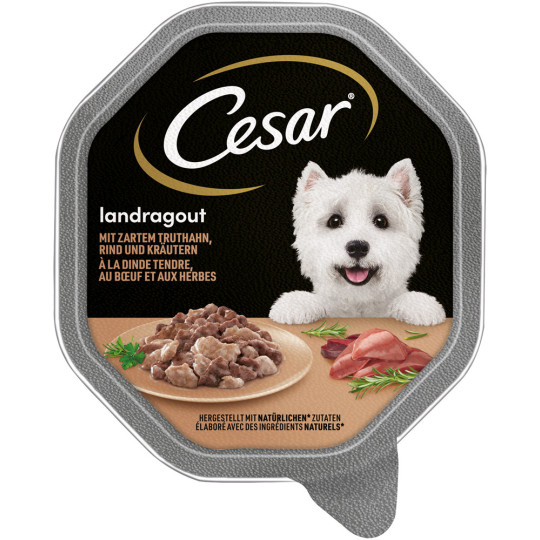 EDEKA24 | Cesar Landragout mit zartem Truthahn, Rind und Kräutern 150G EDEKA24 | Cesar Landragout mit zartem Truthahn, Rind und Kräutern 150G