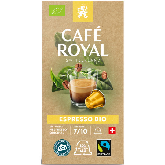 Café Royal Bio Espresso Fairtrade Kaffeekapseln 10ST 50G 