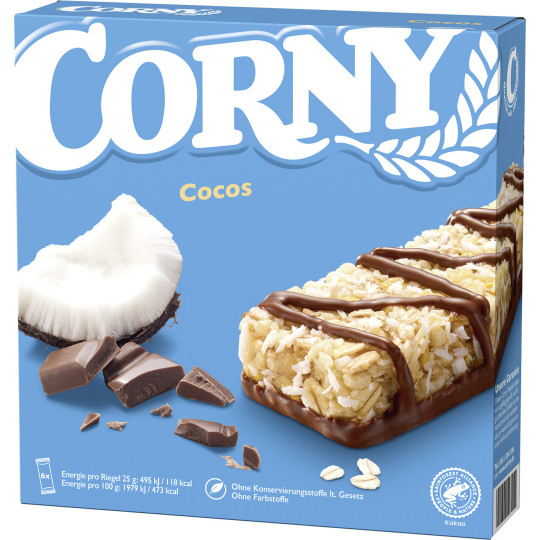 Corny Cocos Riegel 6ST 150G 