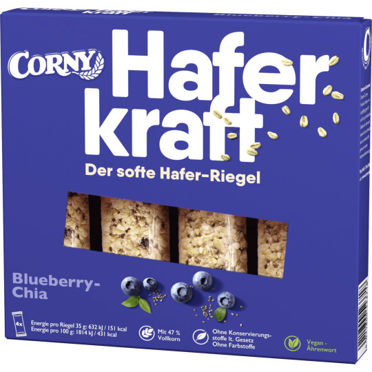 Corny Haferkraft Blueberry-Chia 4ST 140G 