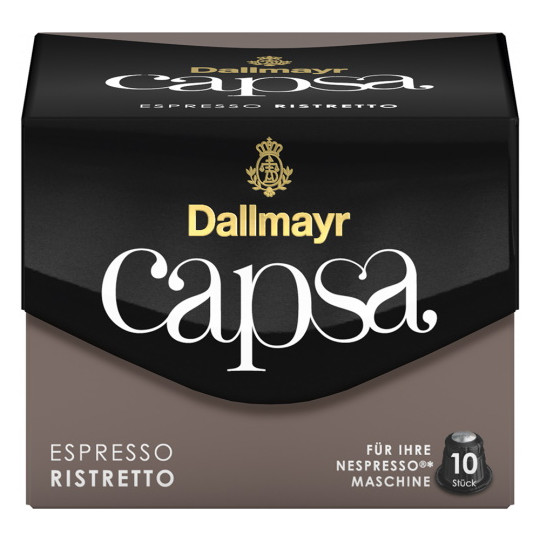 Dallmayr Capsa Espresso Ristretto Intensität 10 Kaffeekapseln 10ST 56G 