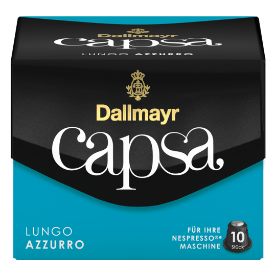 Dallmayr Capsa Lungo Azzurro Intensität 8 Kaffeekapseln 10ST 56G 