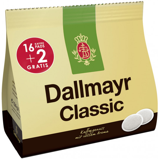 Dallmayr Kaffeepads Classic 16+2ST 124G 