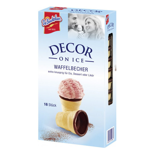 De Beukelaer Decor on Ice Waffelbecher 60G