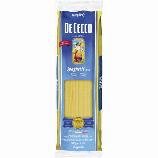 De Cecco Spaghetti No 12 500G 