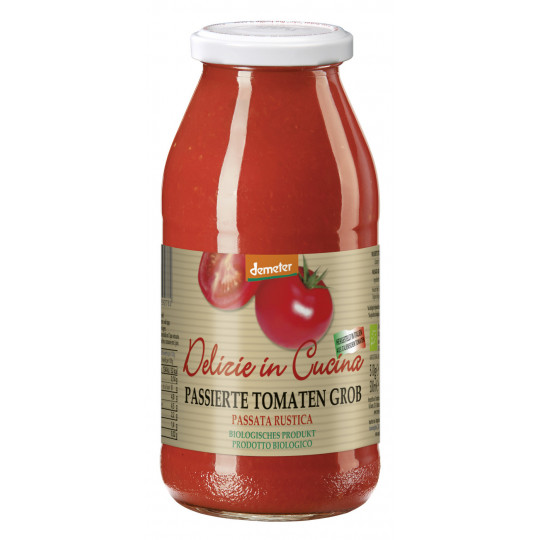 Demeter Bio Delizie In Cucina Passierte Tomaten grob 510G 