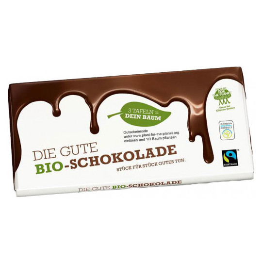 Plant for the Planet Die Gute BIO Schokolade Fairtrade 100G 