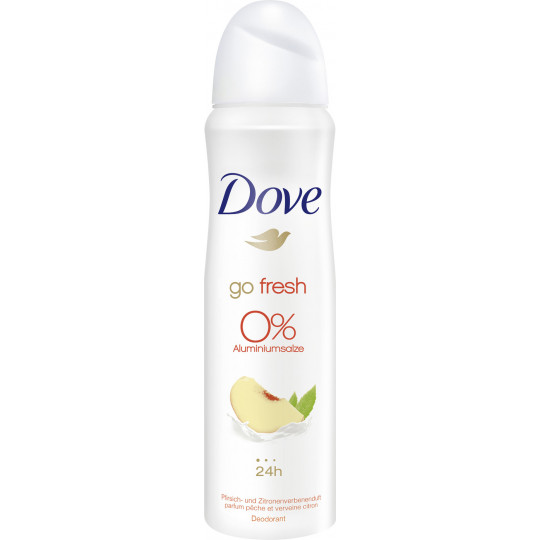 Dove Deo-Spray Go Fresh Pfirsich & Zitrone 0% Aluminiumsalze 150 ml 