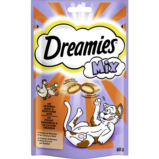 Dreamies Mix Katzensnacks mit Huhn und Ente 60 g 