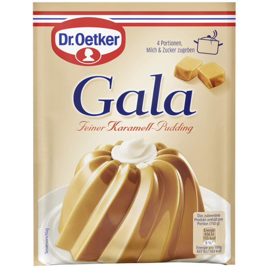 Dr.Oetker Gala Puddingpulver Echt Karamel 3ST 123G