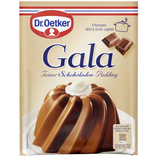 Dr.Oetker Gala Puddingpulver Schokolade 3ST 150G 