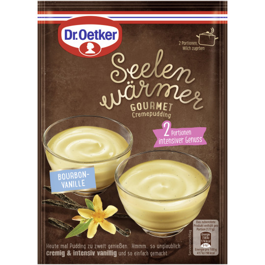 Dr.Oetker Seelenwärmer Gourmet Cremepudding Bourbon-Vanille 55G
