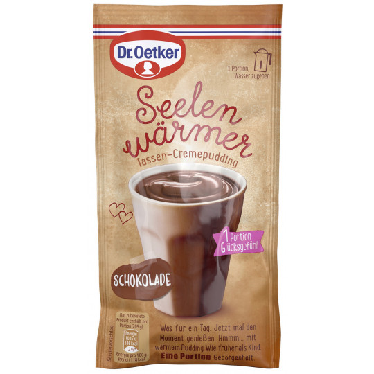 Dr.Oetker Seelenwärmer Tassen-Cremepudding Schokolade 59G 