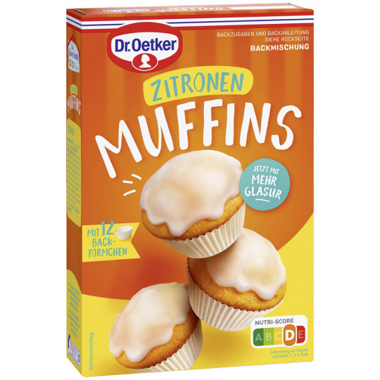Dr.Oetker Zitronen Muffins 455G 
