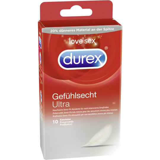 Durex Gefühlsecht Ultra Kondome 10 Stück 