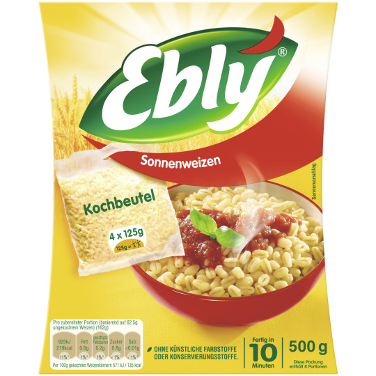 Ebly Sonnenweizen im Kochbeutel 4x 125G