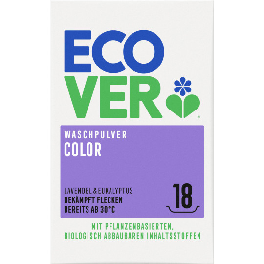 Ecover Color Waschpulver Lavendel & Eukalyptus 1,35KG 18WL 