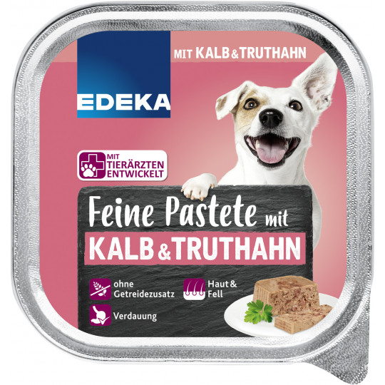EDEKA Feine Pastete mit Kalb & Truthahn 150G 