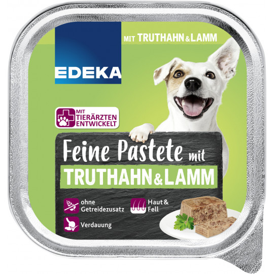 EDEKA Feine Pastete mit Truthahn & Lamm 150G 