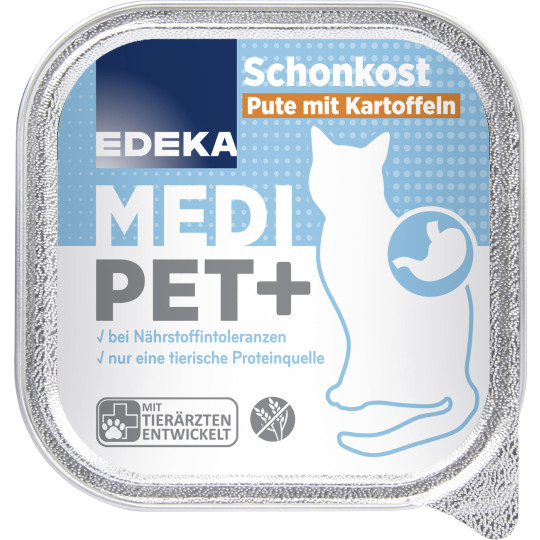 EDEKA Medi Pet Schonkost Pute mit Kartoffeln 100G 