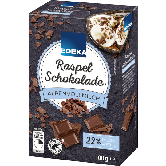 EDEKA Raspel Schokolade Vollmilch 100G 