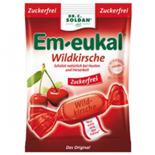 Em-Eukal Wildkirsche Hustenbonbons zuckerfrei 75 g 