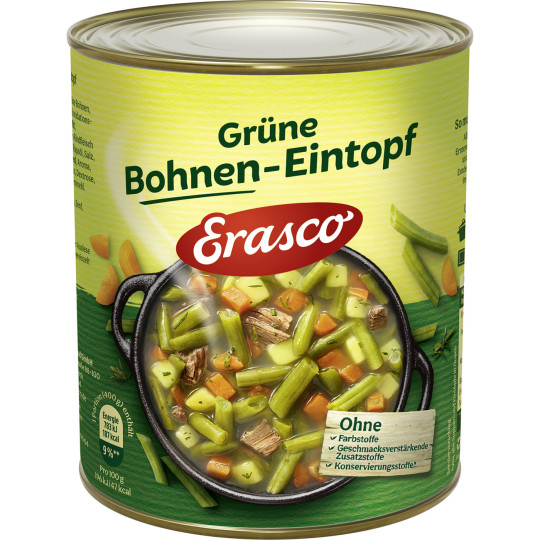 Erasco Grüne Bohnen-Eintopf 800G 