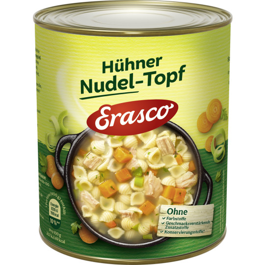 Erasco Hühner Nudel-Topf 800G 