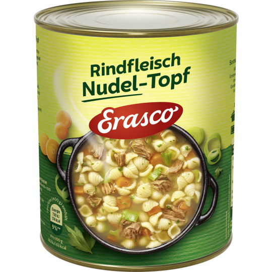 Erasco Rindfleisch Nudel-Topf 800G 