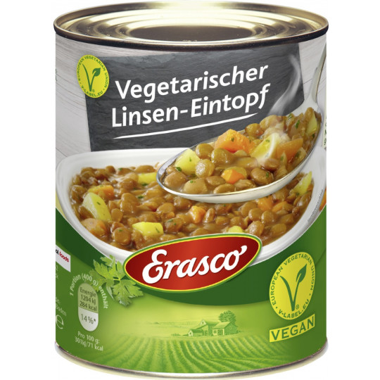 Erasco Vegetarischer Linsen-Eintopf 800G 