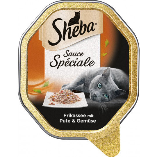 Sheba Sauce Spéciale Frikassée mit Pute und Gemüse 85G 