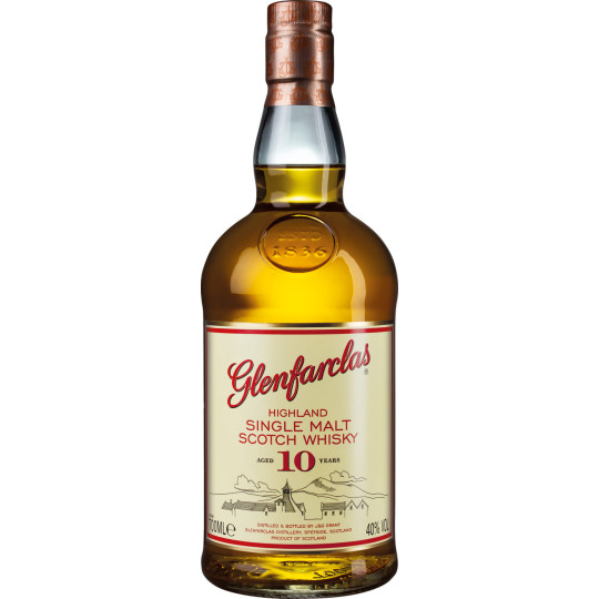 Glenfarclas Whisky 10 Jahre 40% 0,7L 
