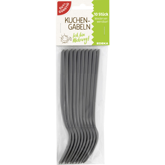 EDEKA Kuchengabeln Mehrweg 10ST