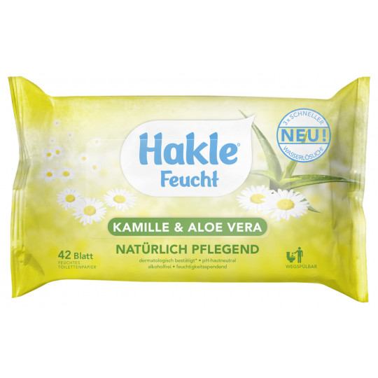 Hakle Feuchtes Toilettenpapier Kamille & Aloe Vera 42 Blatt 