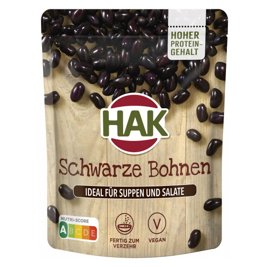 HAK Schwarze Bohnen 225G 