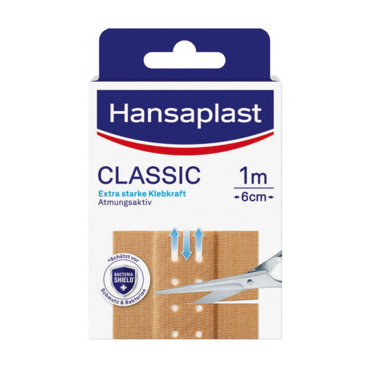 Hansaplast Classic 1mx6cm 10ST 