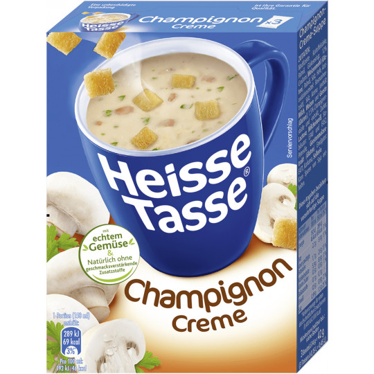 Heisse Tasse Champignon Creme Suppe 42G 