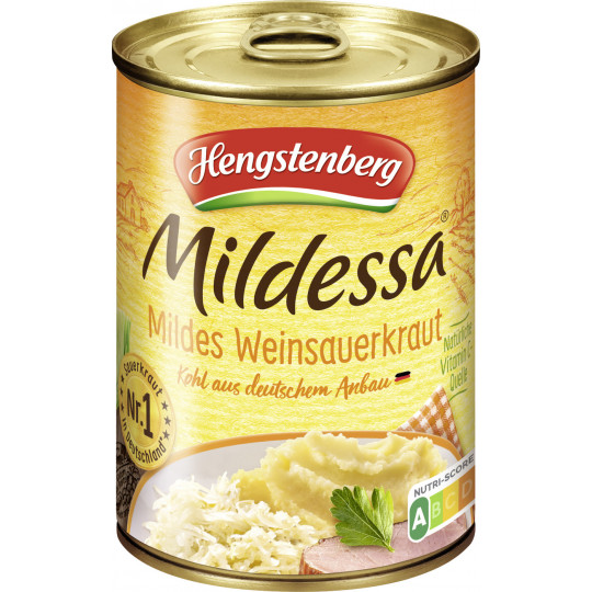 Hengstenberg Mildessa Mildes Weinsauerkraut 550G 
