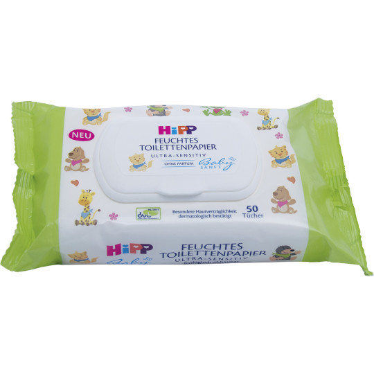 Hipp Babysanft feuchtes Toilettenpapier 50ST