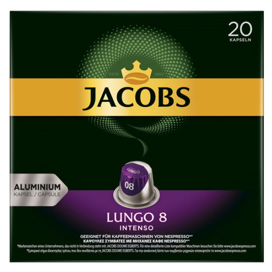 Jacobs Lungo 8 Intenso Kaffeekapseln 20ST 104G 