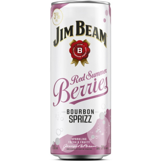 Jim Beam Red Summer Berries Bourbon Sprizz 0,25L 