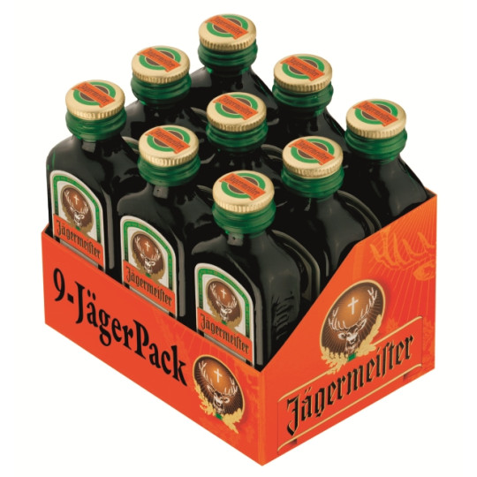 Jägermeister Kräuterlikör Partypackung 9ST 180ML