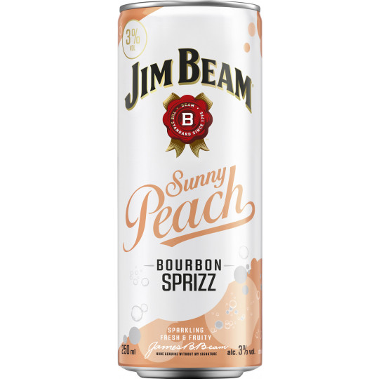 Jim Beam Sunny Peach Bourbon Sprizz 0,25L 