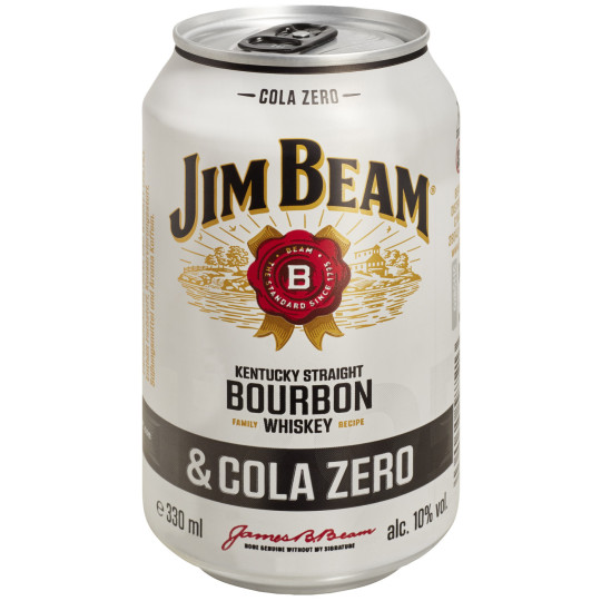 Jim Beam Bourbon & Cola Zero 0,33L 