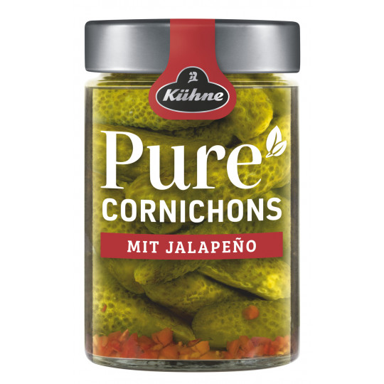 Kühne Pure Cornichons mit Jalapenos 310G 