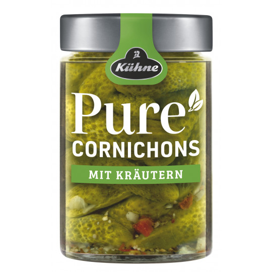 Kühne Pure Cornichons Kräuter 310G 