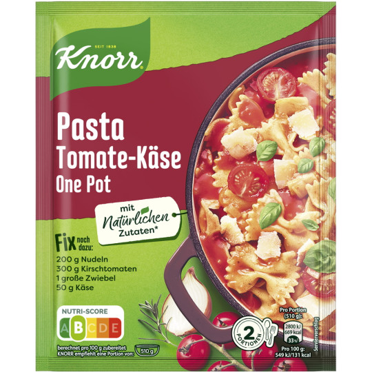 Knorr Fix One Pot Pasta Tomate-Käse 38G 
