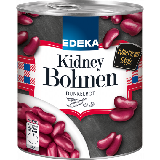 EDEKA Kidney-Bohnen dunkelrot 400G 
